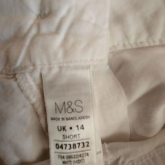 Mark & Spencer pure linen white pants - Picture 2 of 11